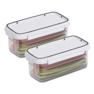 스카이락 와이드 2호 김밥재료 보관용기 직 인케이스 4칸, 2개