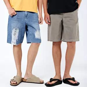 남자 여름 신상 청반바지/카고/밴딩/트레이닝/나일론/스웨트/버뮤다/피그먼트/5부/7부/남성반바지