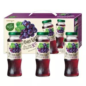 자연은 포도주스 180ml x 24병 병주스 꼬마병