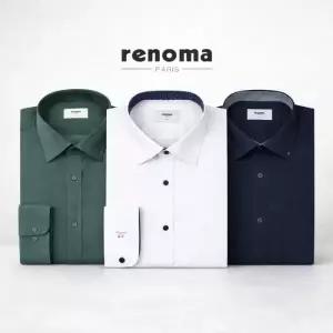 [롯데백화점]레노마 레노마셔츠 긴팔 구김없는 스판 링클프리 남성 정장와이셔츠