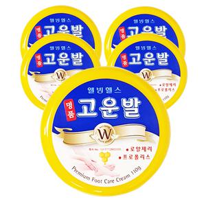 명품 고운발 크림 110g x 5개 고은발 발보습 보습제 뒤꿈치 뒷꿈치 발꿈치 발바닥 굳은살 각질제거 풋크림