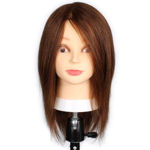 인모 100% 14인치 연습용통가발 패스-9 아이롱 드라이 펌 염색