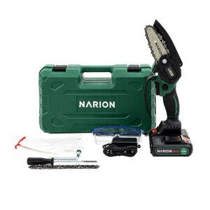 나리온 소형 미니 충전식 체인톱 전기톱 4인치 풀세트 HD-CS4