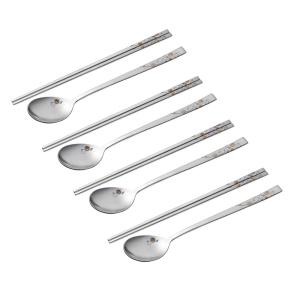 테이블아트 로즈 수저 4벌세트, 1개