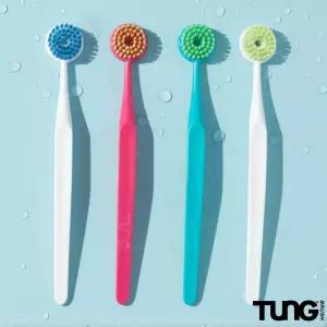 텅브러쉬 혓바닥 백태제거 혀클리너 8개 한세트 색상랜덤 보관캡포함