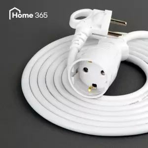 홈365 국산 고용량 1구 멀티탭 전기연장선 1.5m (원형) / 에어컨 건조기 캠핑