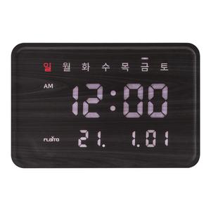 플라이토 우드 루이스 인테리어 LED 벽시계 집들이 개업식 무소음 벽걸이led시계