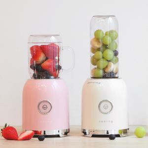 쿠잉 소형믹서기 BLD-250 미니 레트로 블렌더 휴대용 텀블러 과일 믹서 용기