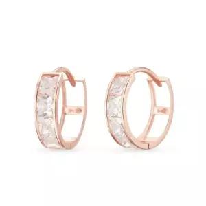 14k 플래시 사각 링귀걸이