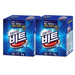 비트 분말 세탁세제 3kg x 2