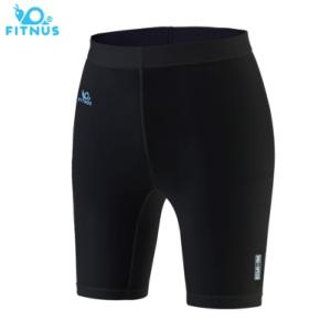 에이스주니어(Ace J) 블랙 유소년 기능성 5부 스판팬츠/4계절용