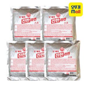 [본사직영] 오뚜기 오쉐프 진한라면스프 285g, 5개