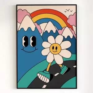 [텐바이텐]퍼니퍼니! 스마일 그림액자 71종 -36 워킹 스마일