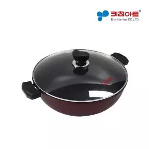 키친아트 금상첨화 티타늄코팅 IH 인덕션호환 멀티 양수웍팬 36cm 궁중전골냄비