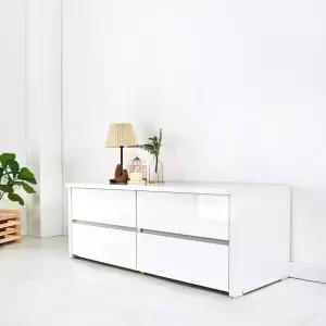 동서가구 로피엘 2단 와이드 하이그로시 서랍장 1500 DF924349