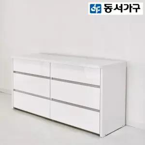 동서가구 로피엘 3단 와이드 하이그로시 서랍장 1500 DF924355