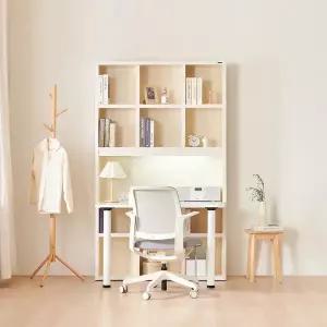 동서가구 넌스 1200 LED 정면 책상 책장 세트 DF924603