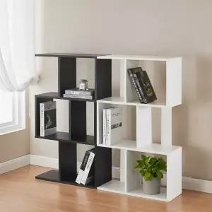 [나인홈가구]퍼즐 책장 우드 책꽂이 인테리어 파티션 낮은 선반 3단 2color