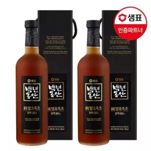 샘표 백년동안 순발효흑초원액 750ml x2병 /집들이선물