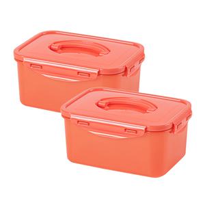 이지앤프리 사각사각 김치통 숙성지연 용기 2L, 2개