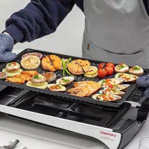 해마루 분리형 와이드 대형 전기그릴 고기불판 펜션 삼겹살 HM-3022G