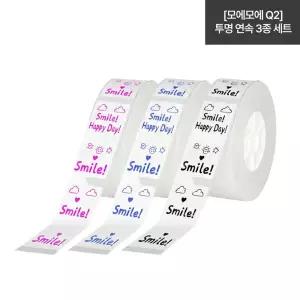 HPRT 모에모에 라벨프린터 라벨용지 투명 연속라벨지 3종