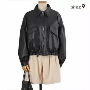 [하프클럽/쉬즈나인]사무엘 스트링 라이더 자켓