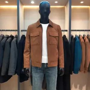 [바쏘](마산점)봄/가을 라이트 브라운 스웨이드 스타일 남성 블루종 점퍼 [BYS5UA21BGA]