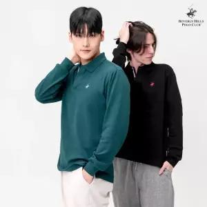 [비버리힐즈 폴로클럽] 프리미엄 긴팔 카라 PK 티셔츠 BP-1050