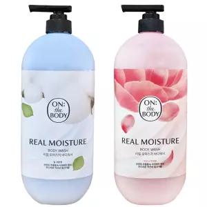 LG 온더바디 대용량 리얼모이스처 웜코튼 피오니부케향 바디워시 900ml x5개