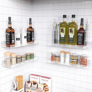 무타공 아크릴 다용도선반 벽선반 2p