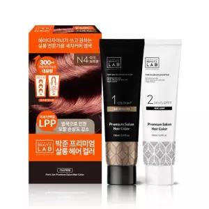 헤어 살롱 대용량 새치커버 컬러 염색약 300ml 다크 브라운