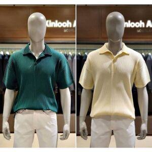 [갤러리아] 킨록 S/S 플리츠 카라 티셔츠 2종택1 (THT3132)