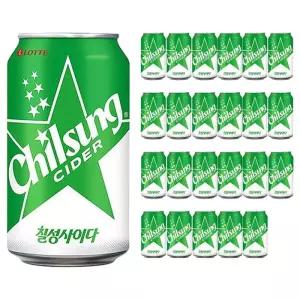 롯데 칠성사이다 350ml x 24캔