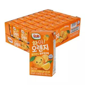 Dole 돌 하이 오렌지 주스 120ml x 32팩 (1박스) 