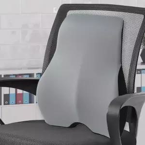 [비투비월드][홈앤시스] 커브 메모리폼 의자 등받이 쿠션 그레이 허리등받이