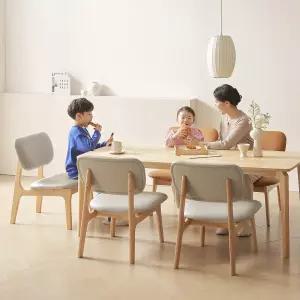 [헤닝] 오트밀 낮은식탁 / 원목 / 세라믹 / 어린이 / 1400,1800 낮은 식탁세트