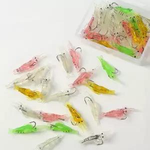 [비투비월드][엣모어]크릴 낚시 새우웜 소프트 베이트 20p 세트 호그웜