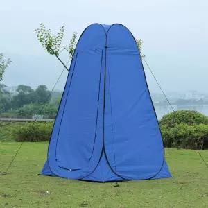 [비투비월드][엣모어]캠핑존 이동식 샤워텐트(120x190cm) (블루)