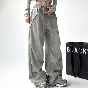 여자 벌룬 통 바지 봄 여름 가을 데일리 키작녀 루즈핏 와이드 일자 밴딩 팬츠