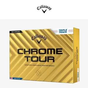 [한국캘러웨이골프] 2024 크롬투어 트리플트랙 화이트 12구 골프공 골프볼 4피스