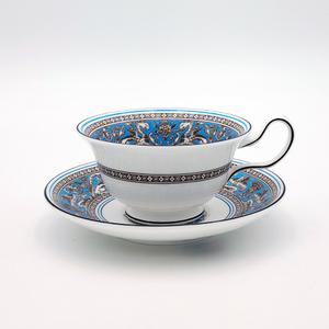 웨지우드 플로렌틴 터콰즈 피오니 홍차잔 티컵세트 1인조 200ml