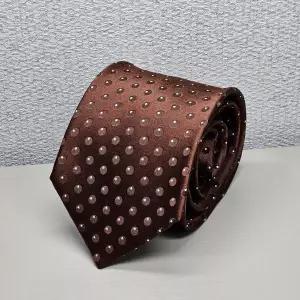 [카운테스마라](센텀시티점)깔끔한 브라운 올오버 실크 넥타이 DNW33A1103I00