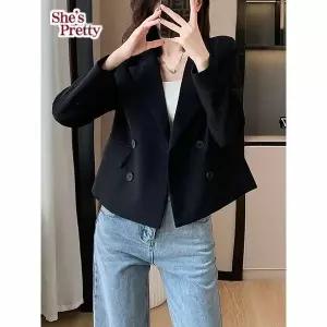 [하프클럽/쉬즈프리티]르에르크롭더블자켓