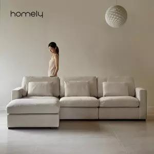 [4월 한정 특별가] 홈리 모먼트 2610 구스 유럽 오코텍스 이지클린 패브릭 4인 소파 쇼파