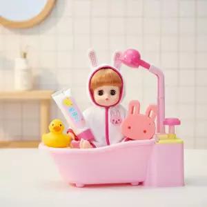 미미월드 똘똘이 아기인형 치카치카 목욕놀이 동생돌보기 역할놀이 물나오는샤워기 유아 장난감