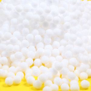 (R) 대용량 국산 단색 폼폼이 흰색 20mm 수량약2000개/뿅뿅이/솜방울