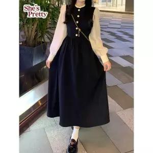 [하프클럽/쉬즈프리티]루앙프렌치퍼프원피스