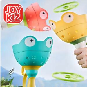 조이키즈 손으로 당기면 날아가는 캐치플라잉 개구리 비행접시 프로펠러 장난감 야외놀이