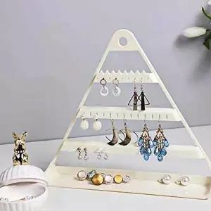 아이보리 귀 걸이 진열대 귀걸이정리함 3단진열대-WFG1P7O